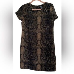 Nicole miller snake print dress